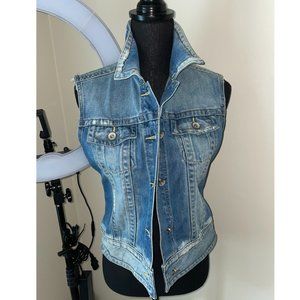 CLASH PREMIUM DENIM VEST SIZE MEDIUM